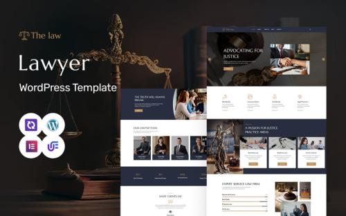 The Law - Law Firm And Lawyer WordPress Elementor Theme theme free